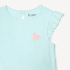 Lot de 4 t-shirts manches courtes motifs fantaisie pour bébé fille