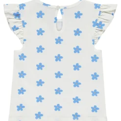 Lot de 2 t-shirts manches courtes fleurs plates pour bébé fille