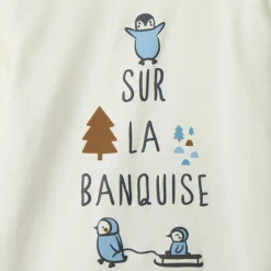 Lot de 4 t-shirts manches longues motifs pingouins pour bébé garçon