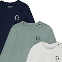 Lot de 3 t-shirts manches longues print casque pour bébé garçon