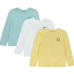Lot de 3 t-shirts manches longues avec print pour garçon