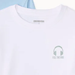 Lot de 3 t-shirts manches longues unis pour garçon