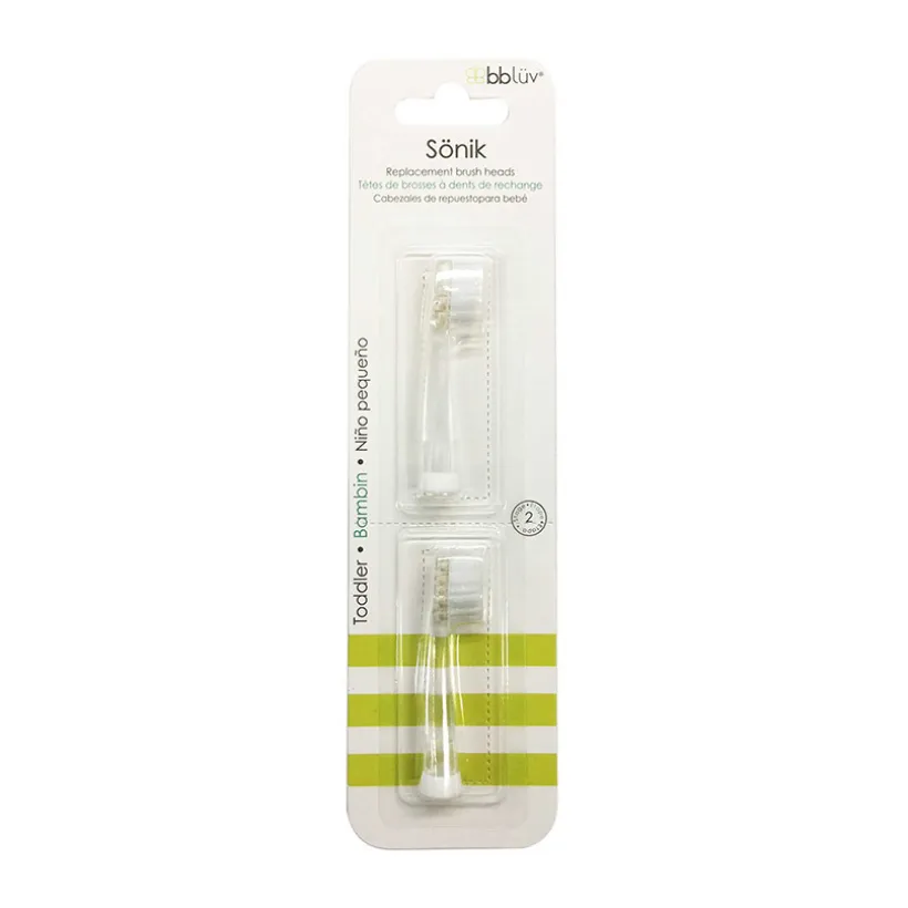 Lot de 2 têtes de rechange pour brosse à dents électrique Sonïk 18M+