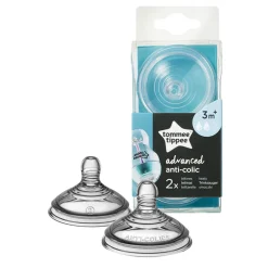 Lot de 2 tétines anti-colique avancé 3m+ - Débit moyen