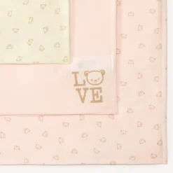 Lot 3 langes motifs ourson pour bébé fille