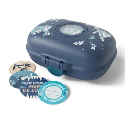 Lunchbox personnalisable 600ml Gram Wolf bleu