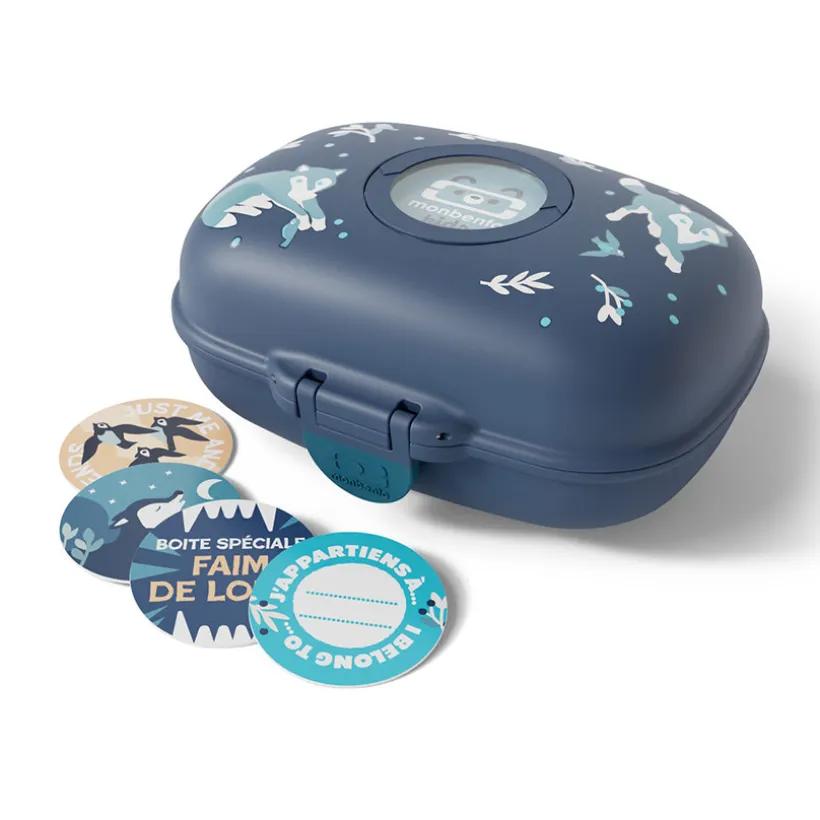 Lunchbox personnalisable 600ml Gram Wolf bleu