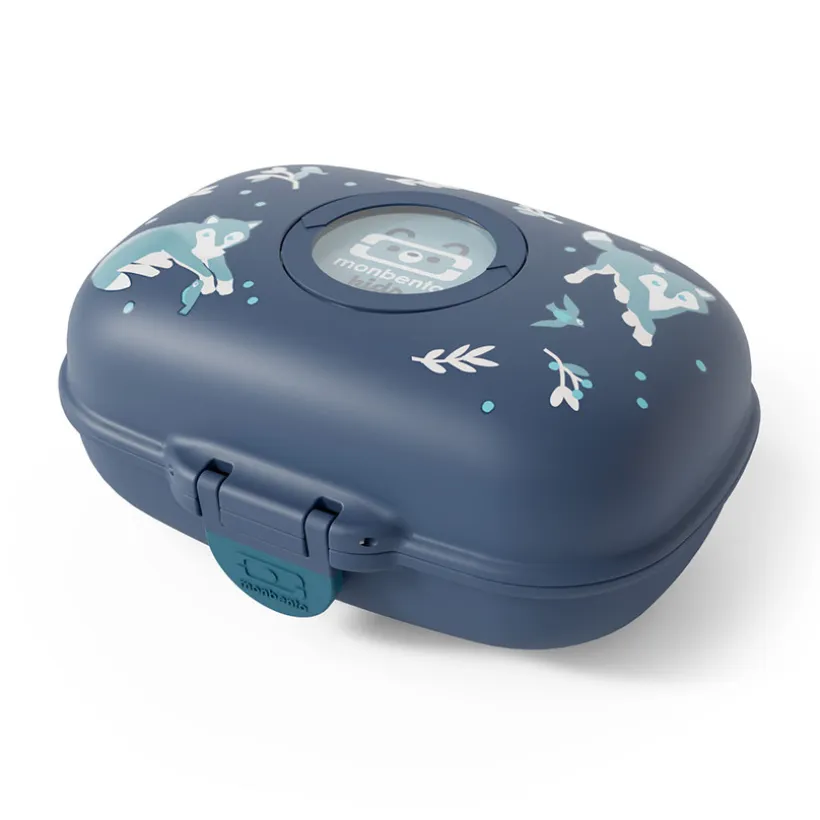 Lunchbox personnalisable 600ml Gram Wolf bleu