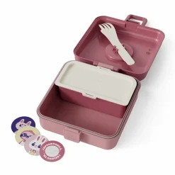 Lunchbox personnalisable 850ml Snacky avec couverts Pink Blush