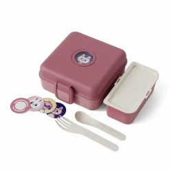Lunchbox personnalisable 850ml Snacky avec couverts Pink Blush