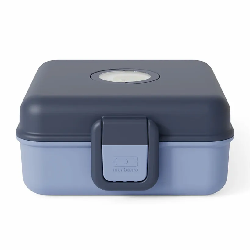 Lunchbox personnalisable 850ml Snacky avec couverts Infinity Blue