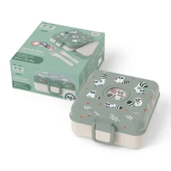 Lunchbox personnalisable 850ml Snacky avec couverts Raccoon