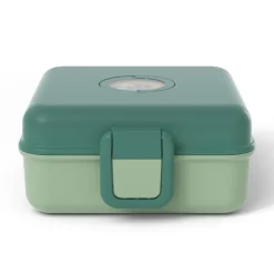 Lunchbox personnalisable 850ml Snacky avec couverts Forest Vert