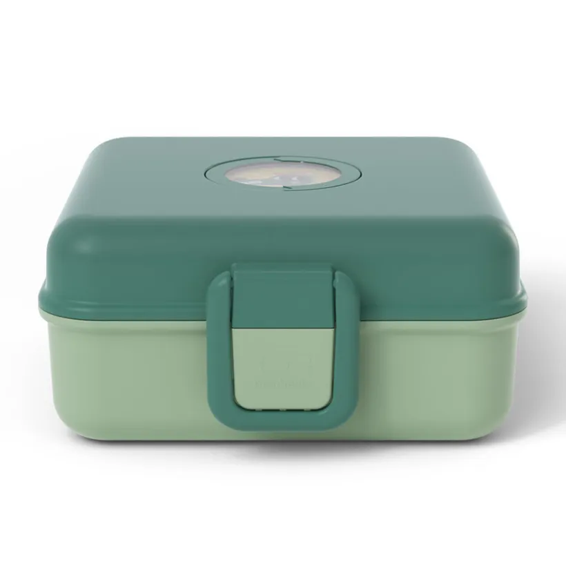 Lunchbox personnalisable 850ml Snacky avec couverts Forest Vert