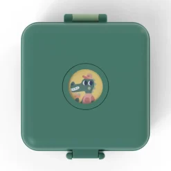 Lunchbox personnalisable 850ml Snacky avec couverts Forest Vert