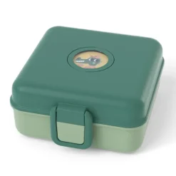 Lunchbox personnalisable 850ml Snacky avec couverts Forest Vert