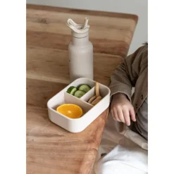 Lunchbox Silicone 3 compartiments Ours Sable