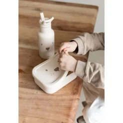 Lunchbox Silicone 3 compartiments Ours Sable