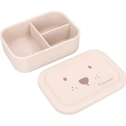Lunchbox Silicone 3 compartiments Ours Sable