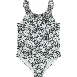 Maillot de bain 1 pièce imprimée fleurs pour fille