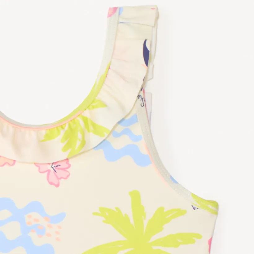 Maillot de bain 1 pièce imprimé fantaisie pour fille