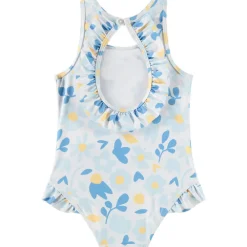 Maillot de bain 1 pièce imprimé floral et dos nu pour bébé fille