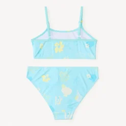 Maillot de bain 2 pièces imprimé coquillages fantaisie pour bébé fille