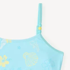 Maillot de bain 2 pièces imprimé coquillages fantaisie pour bébé fille