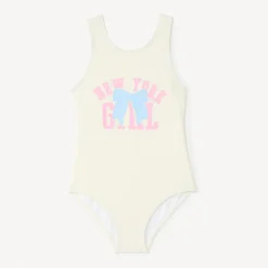 Maillot de bain 1 pièce texturé avec print fantaisie pour fille