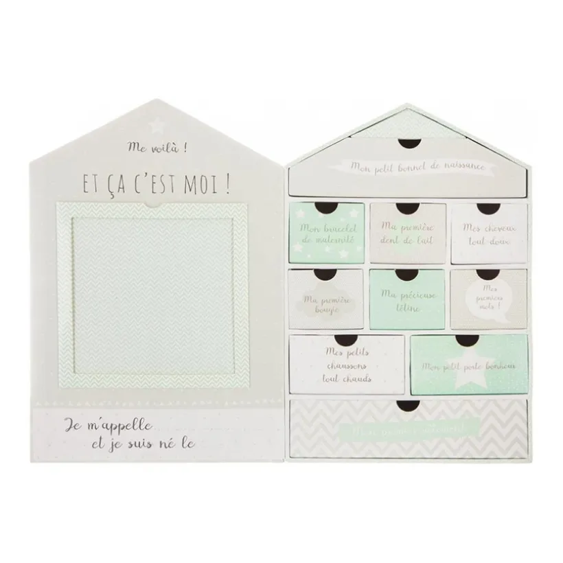 Maison coffret de naissance - Coloris aléatoire