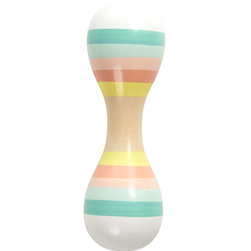 Maraca double en bois - Crazy colors 2.0