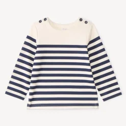 Marinière manches longues en molleton pour bébé garçon