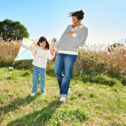 Marinière molletonnée print cerise pour fille
