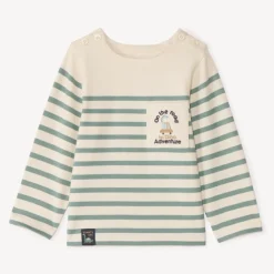 Marinière à poche décorée pour bébé garçon