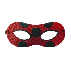 Masque loup souple et pailleté Ladybug Miraculous pour enfant
