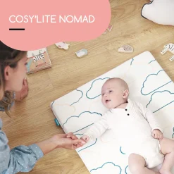 Matelas de voyage Cosy'Lite Nomad 60x120 cm imprimé nuages