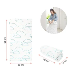 Matelas de voyage Cosy'Lite Nomad 60x120 cm imprimé nuages