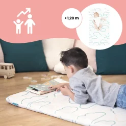 Matelas de voyage Cosy'Lite Nomad 60x120 cm imprimé nuages
