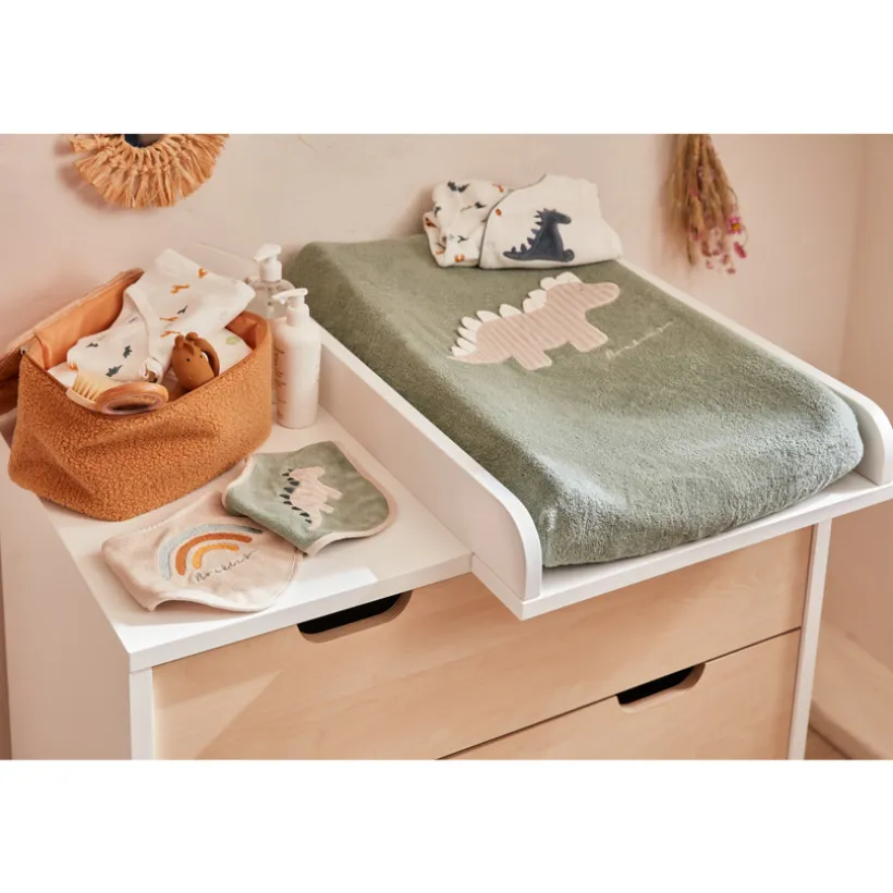 Matelas à langer avec housse en éponge - Eucalyptus