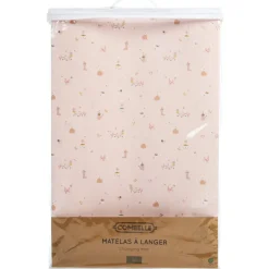 Matelas à langer Promenade Bucolique rose clair