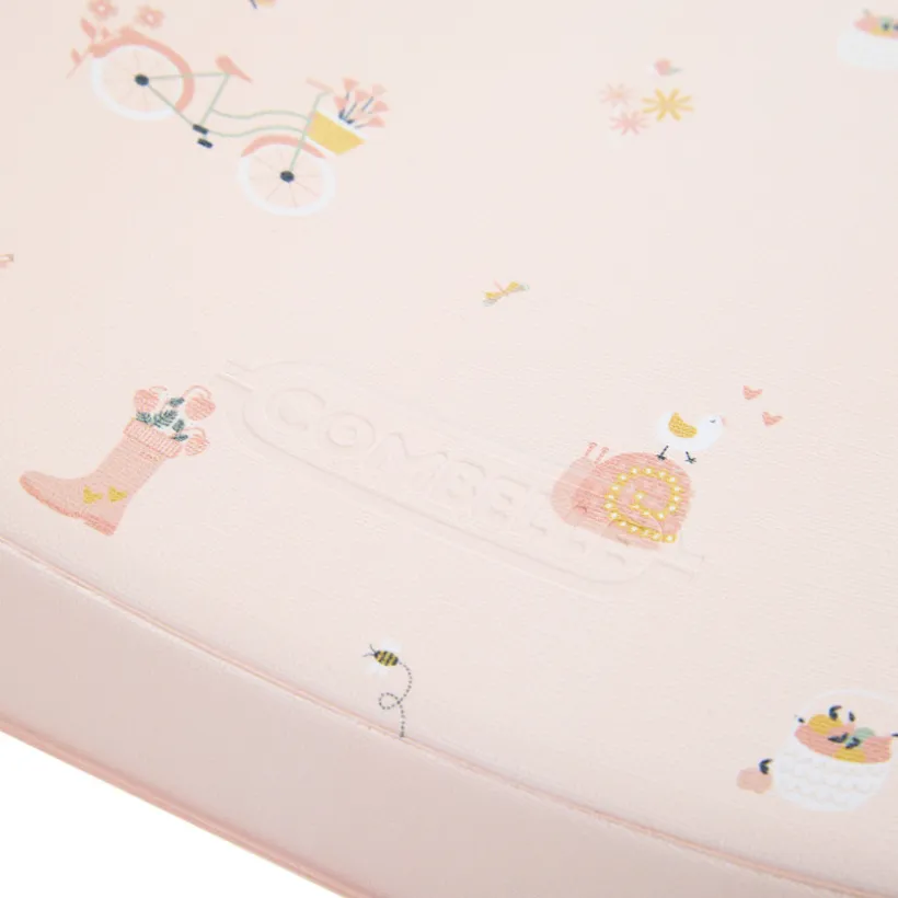 Matelas à langer Promenade Bucolique rose clair