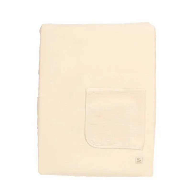 Matelas à langer + serviette éponge en double gaze Vanilla