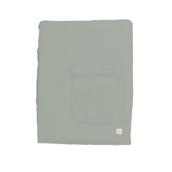 Matelas à langer uni sauge avec housse + serviette housse élastique