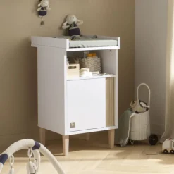 Meuble à langer + matelas Paloma blanc