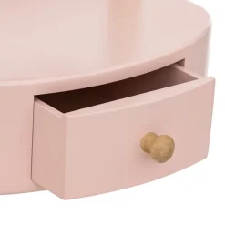 Mini coiffeuse à poser Chary rose pâle 22 x 16 cm