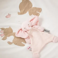 Mini doudou - Eléphant - Fanfan - Rose - 25x20 cm