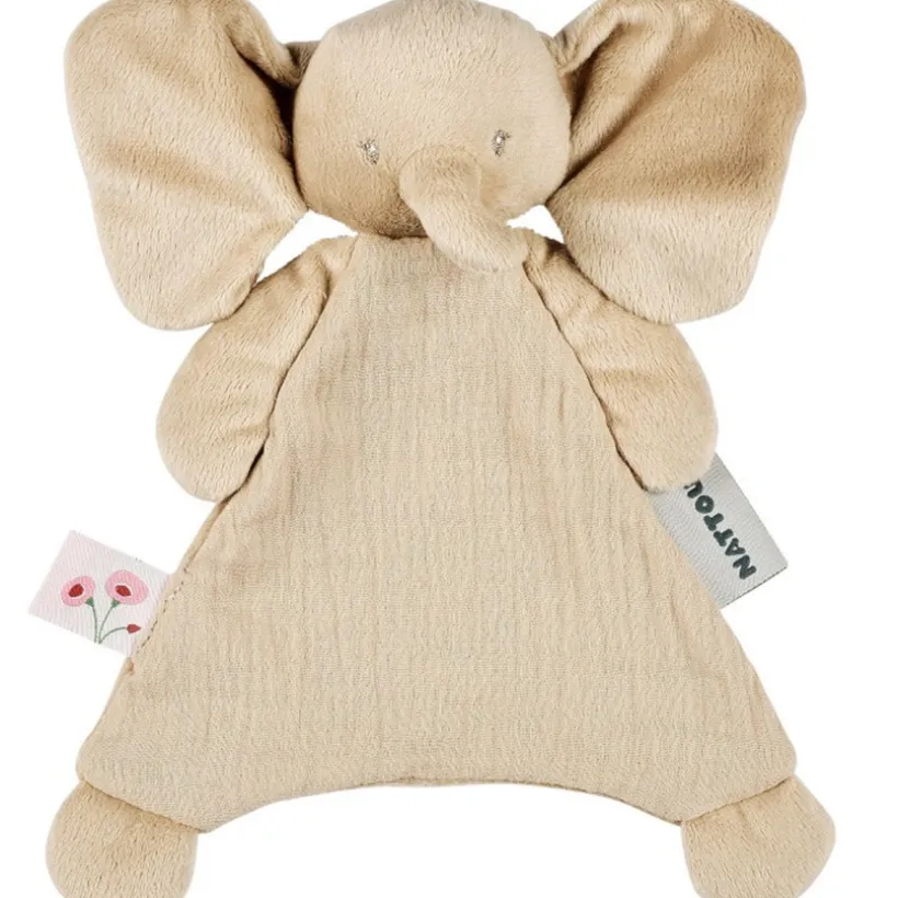Mini doudou - Eléphant - Fanfan - Sable - 25x20 cm