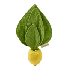 Mini doudou et jouet de dentition 2 en 1 Lou le citron