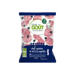 Mini galettes de riz à la myrtille - 40g
