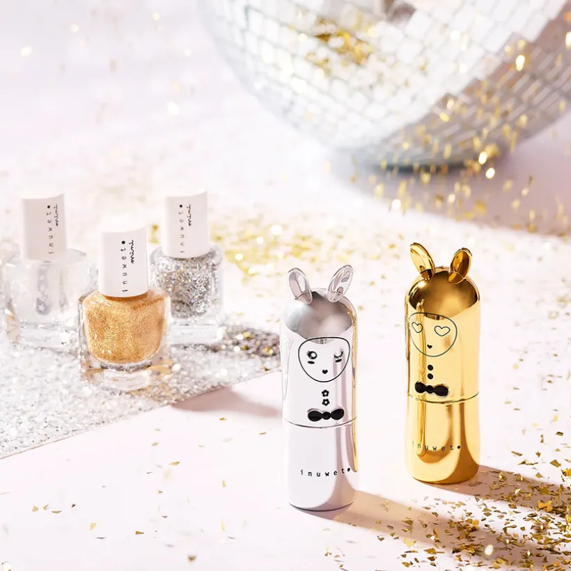 Mini vernis à l'eau Argenté à paillettes parfum vanille